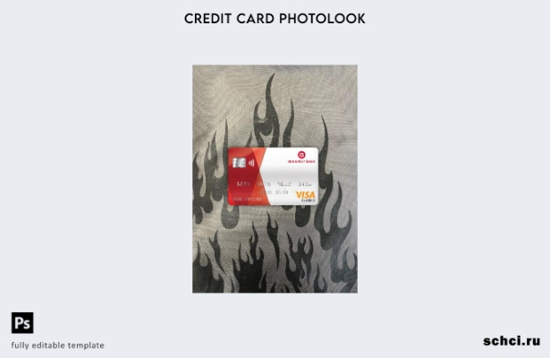 цифровая загрузка Венгрия Будапешт банк Visa классическая карта фотообраз передн